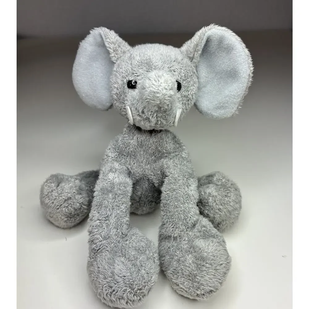 Vintage Gund P-Nut Elephant Plush 5” Gray Small Beanie Floppy Peanut #31013